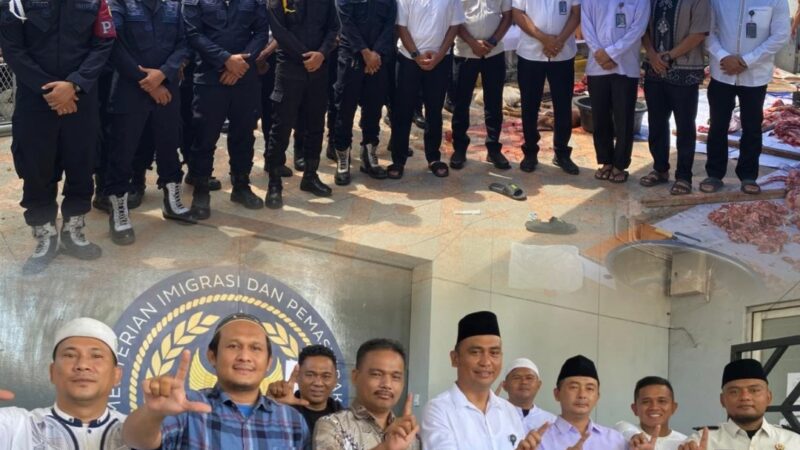 Semarak Hari Raya Idul Adha 1447 H, Rutan Tanjung Pura Laksanakan Pemotongan Hewan Kurban