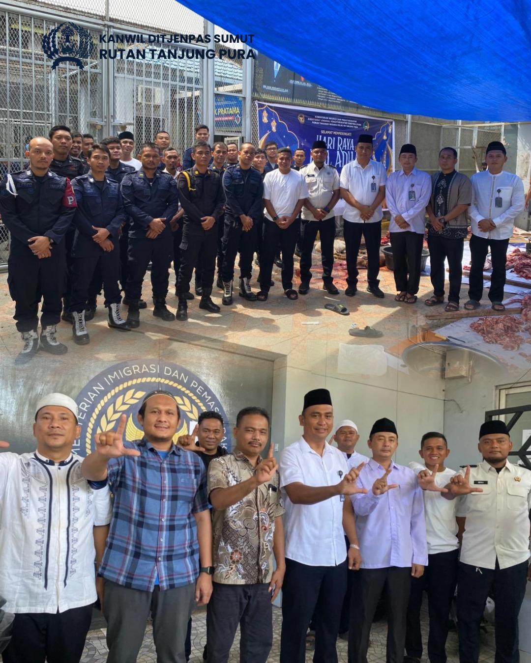 Semarak Hari Raya Idul Adha 1447 H, Rutan Tanjung Pura Laksanakan Pemotongan Hewan Kurban