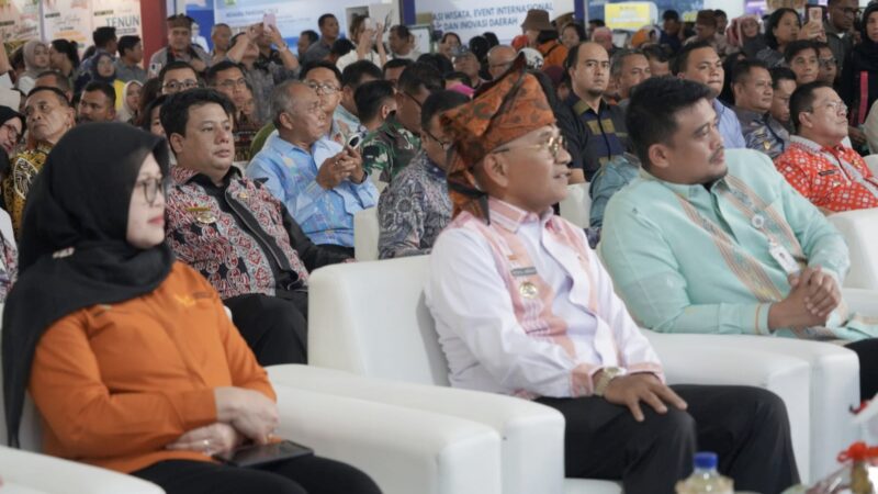 Dukung program “UMKM Sumut Berkah”, Bupati Samosir Vandico Gultom hadiri pembukaan Pekan Inovasi dan Investasi Sumatera Utara tahun 2026.