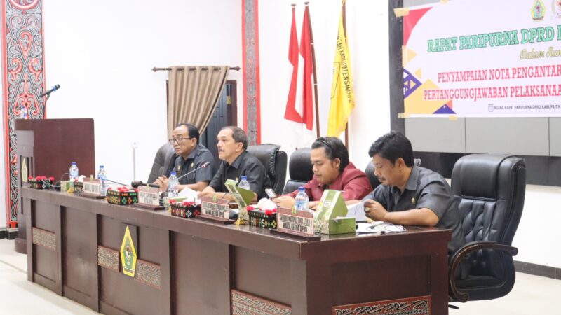 Wakil Bupati Samosir Sampaikan Nota Pengantar Ranperda Pertanggungjawaban Pelaksanaan APBD Tahun Anggaran 2025