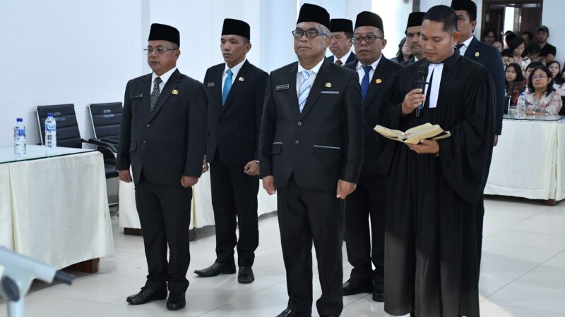 Wakil Bupati Samosir Lantik 9 Pejabat Tinggi Pratama, Tekankan Sinergi, Integritas, dan Prestasi.