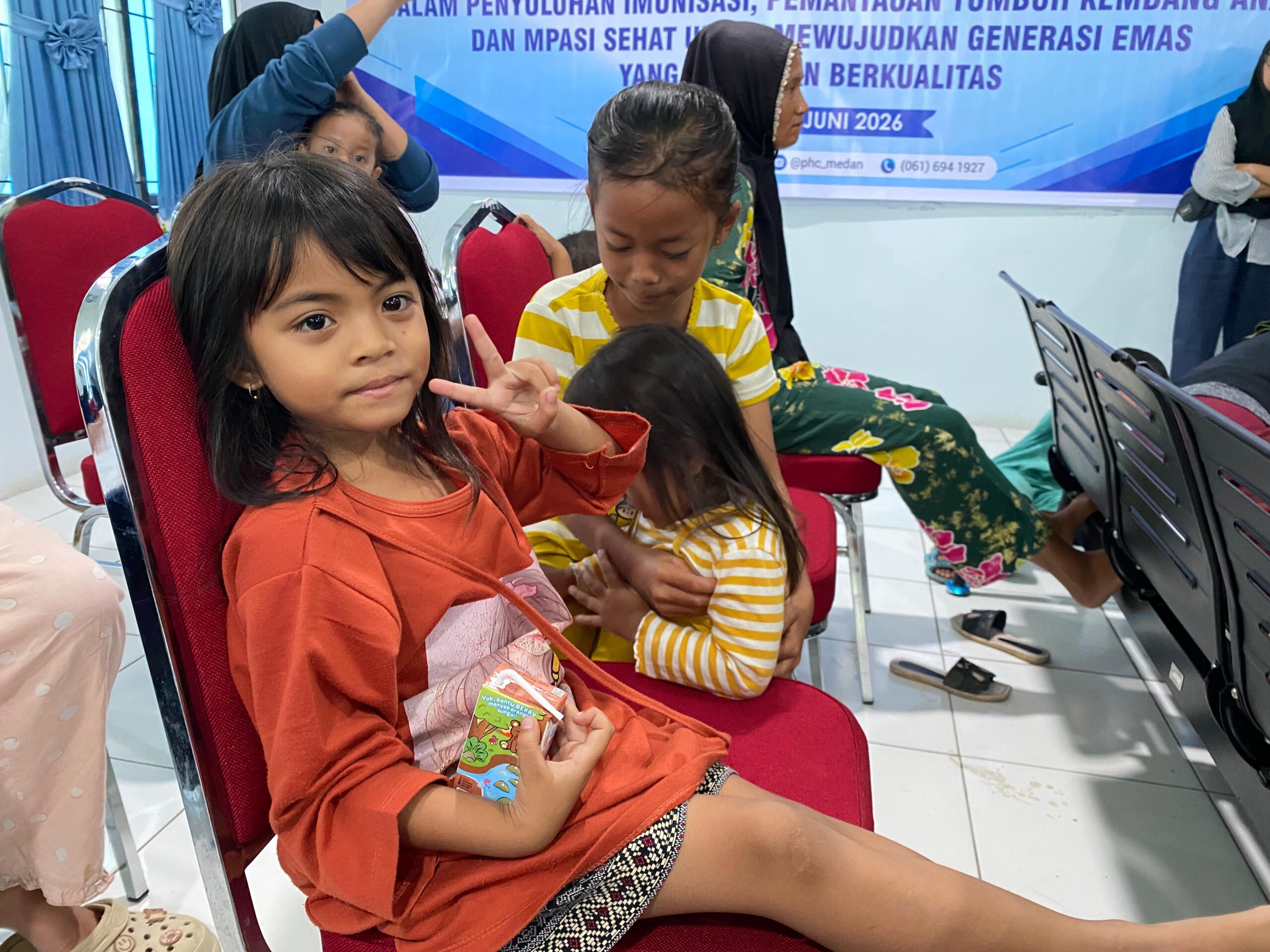 RS PHCM dan Puskesmas Sicanang Edukasi Imunisasi dan Tumbuh Kembang Anak untuk Generasi Emas