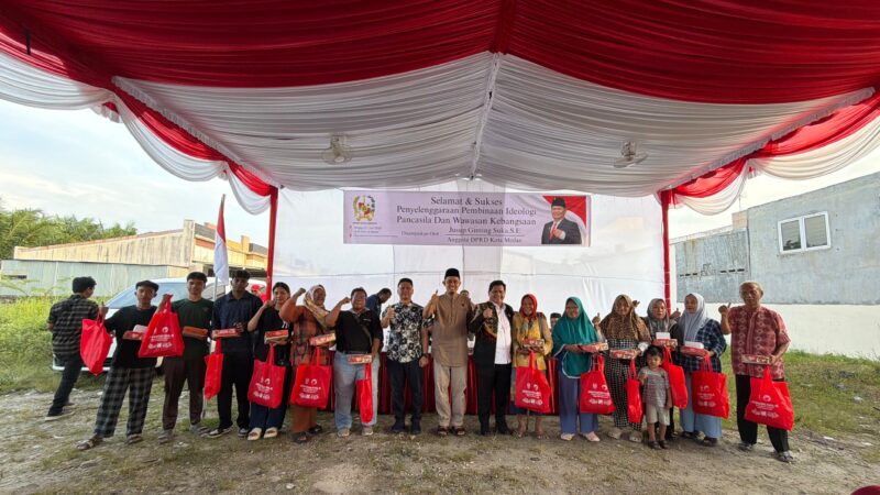 Gelar Pembinaan Ideologi dan Wawasan Kebangsaan di Asam Kumbang, Jusup Ginting Ajak Warga Perkuat Persatuan dan Nilai Pancasila