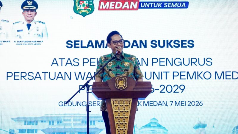 Di Pelantikan PWPM, Rico Waas: Tanpa Pemberitaan, Pembangunan Medan Tak Akan Diketahui Masyarakat