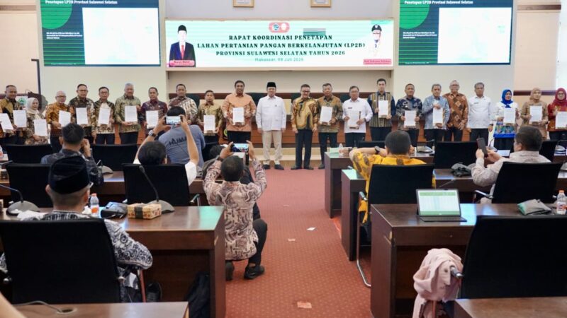 Rakor Bersama Kepala Daerah Se-Sulsel, Menteri Nusron Tegaskan Perlindungan Lahan Pertanian Jadi Prioritas Pemerintah