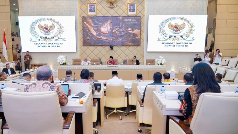 Menteri Nusron Laporkan Realisasi Anggaran Kementerian ATR/BPN Tahun 2025 kepada Komisi II DPR RI