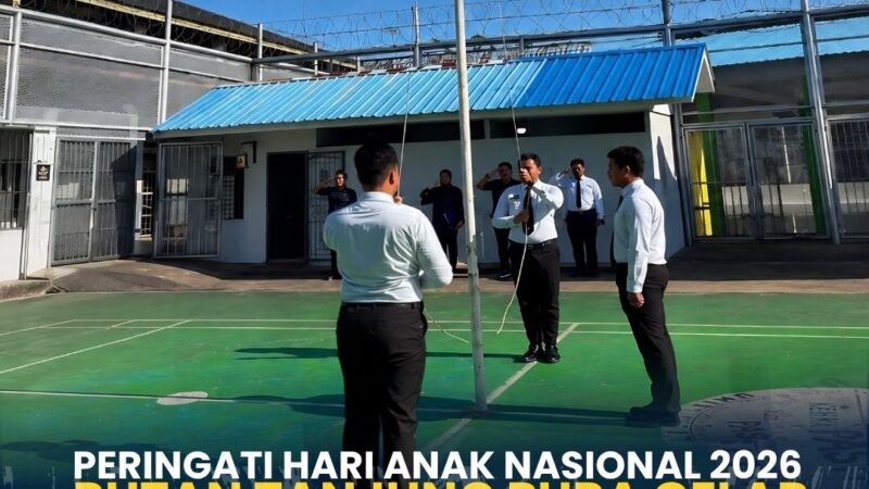 Rutan Tanjung Pura Gelar Upacara Hari Anak Nasional 2026, Teguhkan Komitmen Lindungi Anak