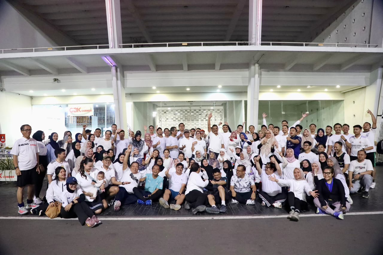 Rehat Sejenak dari Aktivitas Kantor, Kementerian ATR/BPN Adakan Slow Run Rutin Sepulang Kerja