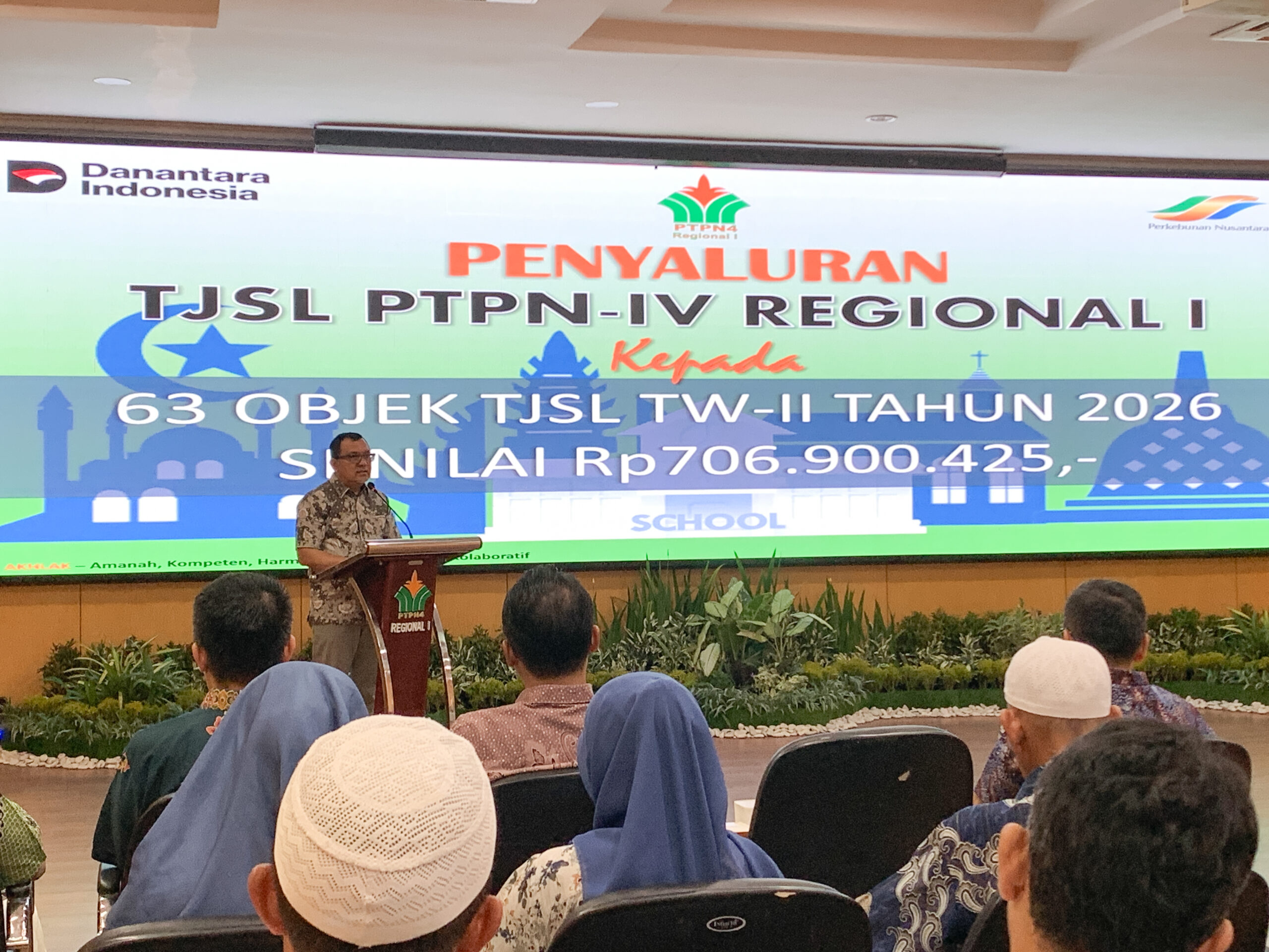 PTPN IV Regional I Salurkan Bantuan TJSL Rp 706 Juta untuk Pembangunan Sosial Berkelanjutan