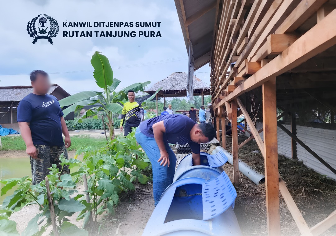 Komoditas Baru Pengganti Rutan Tanjung Pura Tabur 1.250 Benih Lele Optimalkan lahan ketahanan pangan
