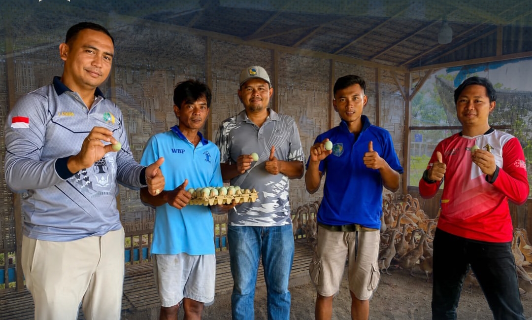 Panen Perdana Telur Bebek, Rutan Tanjung Pura Kembangkan Potensi Peternakan Warga Binaan