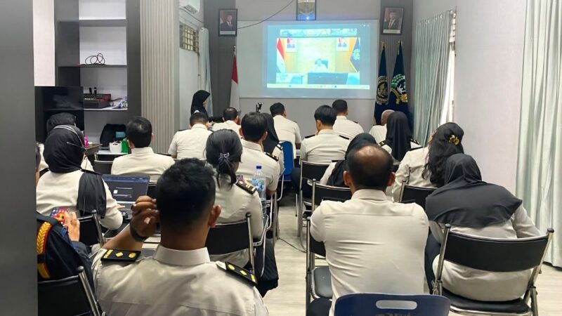 Rutan Tanjung Pura Ikuti Arahan Dirjenpas, Perkuat Pelaksanaan Tugas dan Fungsi Pemasyarakatan