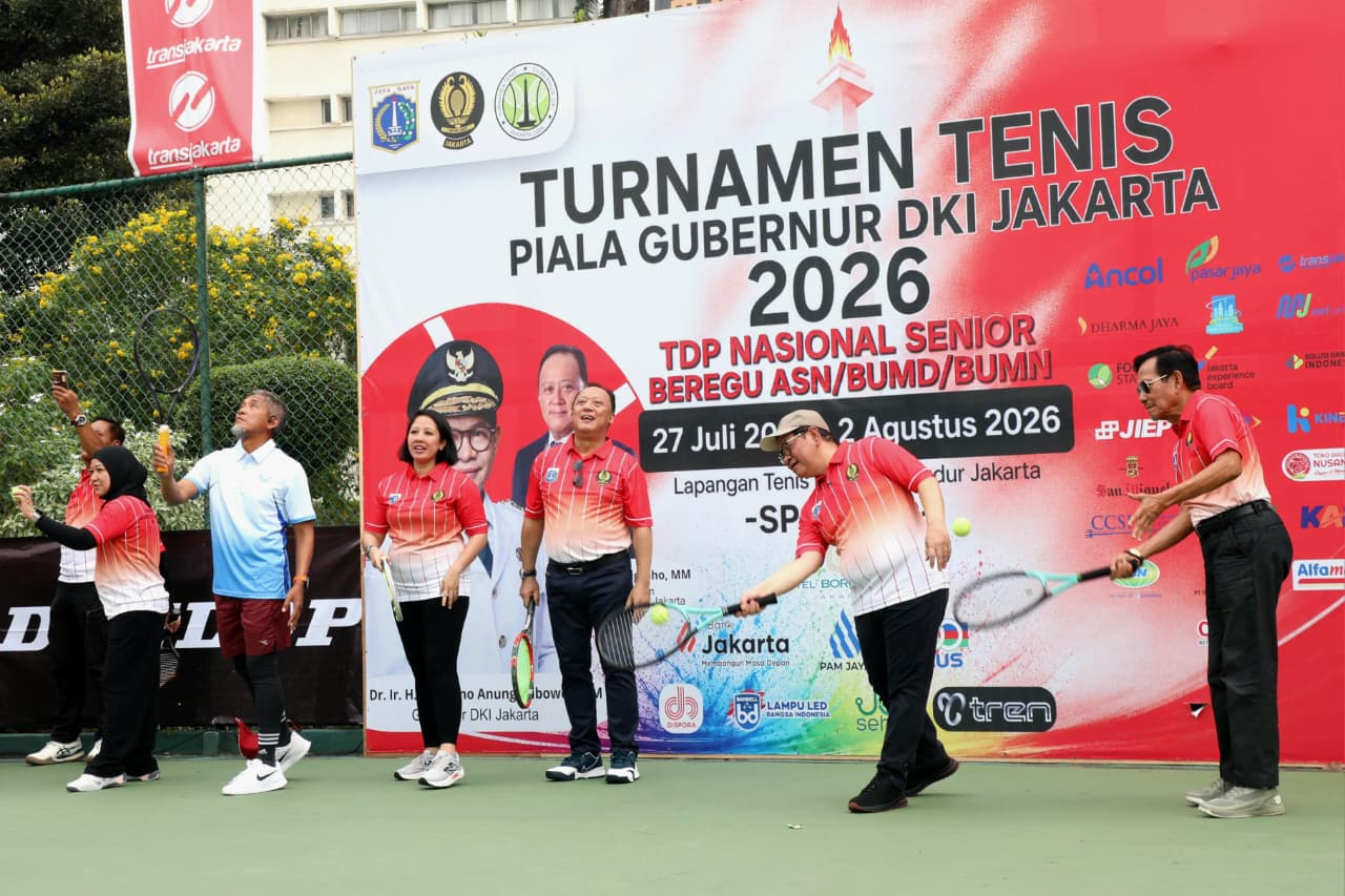 Bangun Soliditas Melalui Olahraga, Kementerian ATR/BPN Berpartisipasi dalam Turnamen Tenis Piala Gubernur DKI Jakarta 2026