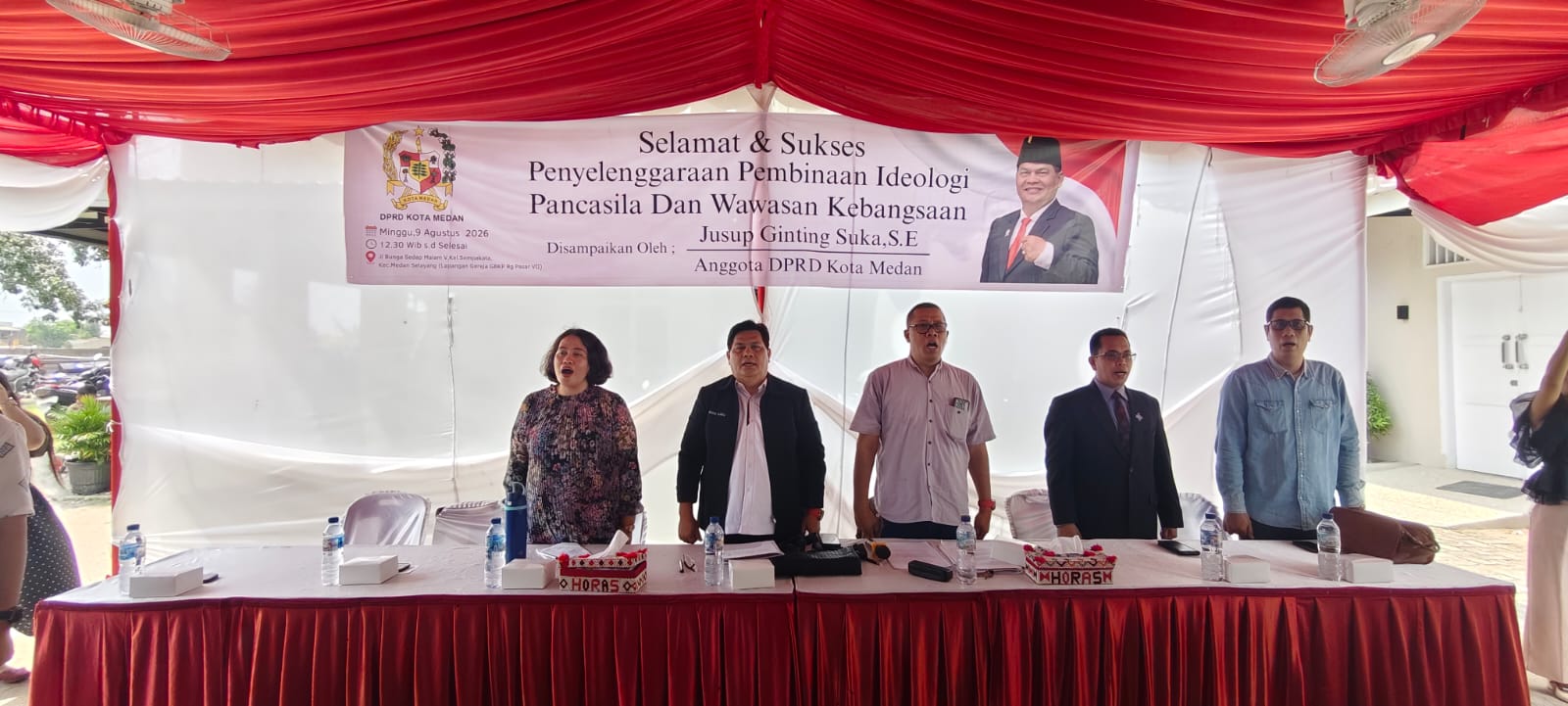Gelar Penyebarluasan Ideologi Pancasila dan Wawasan Kebangsaan, Jusup Ginting Suka Ajak Permata GBKP Perkuat Pancasila dan Jauhi Bahaya Narkoba