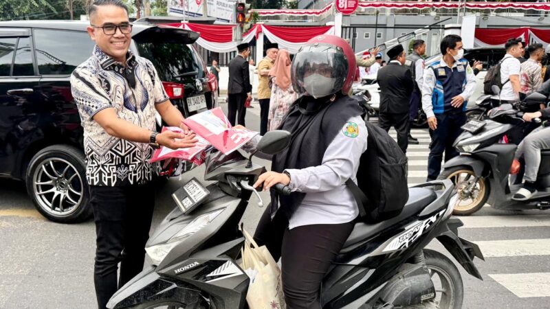 Pemko Dan PWPM Kibarkan SemangatMerah Putih di Jalanan Kota