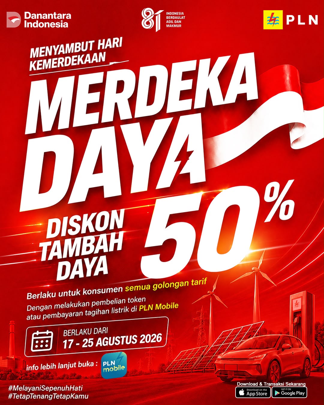 PLN Hadirkan Promo Merdeka Daya, Tambah Daya Listrik Diskon 50 Persen