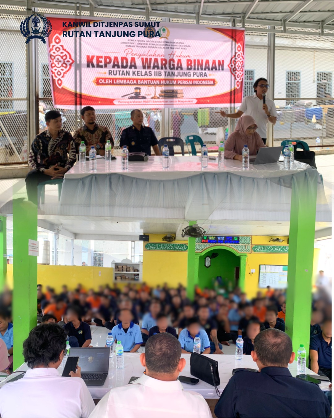 LBH PERISAI GELAR PENYULUHAN HUKUM DI RUTAN TANJUNG PURA GUNA TINGKATKAN PEMAHAMAN HUKUM BAGI WARGA BINAAN