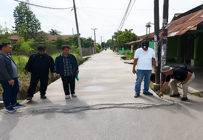 Jalan Marelan III Dibeton Rp2,3 Miliar, Dinas SDABMBK Medan Buka Suara soal Keretakan